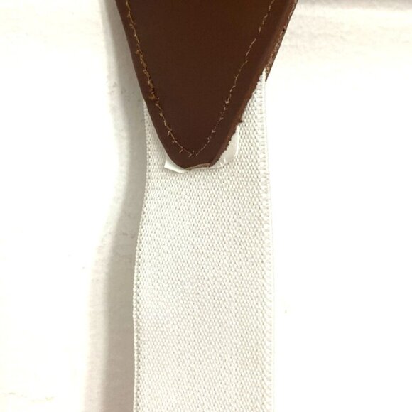 Gillmons Suspenders Men Adjustable Blue White Striped 1.25" Preppy Clips - Picture 3 of 4